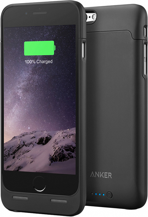 Anker Ultra-Slim Battery Case 2850mAh (A1405011) - ультратонкий чехол-аккумулятор для iPhone 6/6S (Black) купить в интернет-магазине icover
