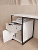Стол письменный лофт RIDBERG NEVADA  (White/Black) купить в интернет-магазине icover