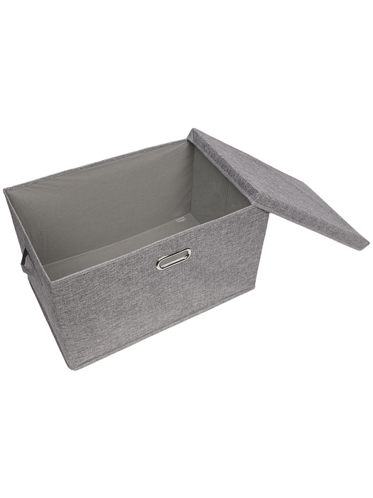 Коробка для хранения вещей тканевая Ridberg 55 х 35 х 32 см (Grey) купить в интернет-магазине icover