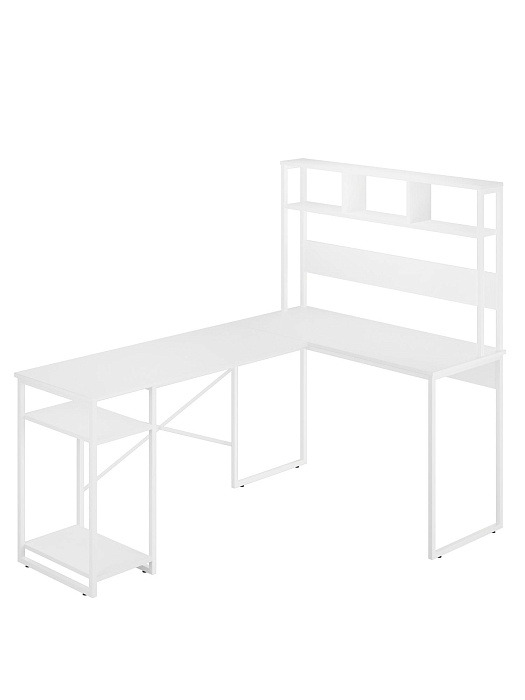 Стол компьютерный угловой лофт Ridberg ALASKA (White) купить в интернет-магазине icover