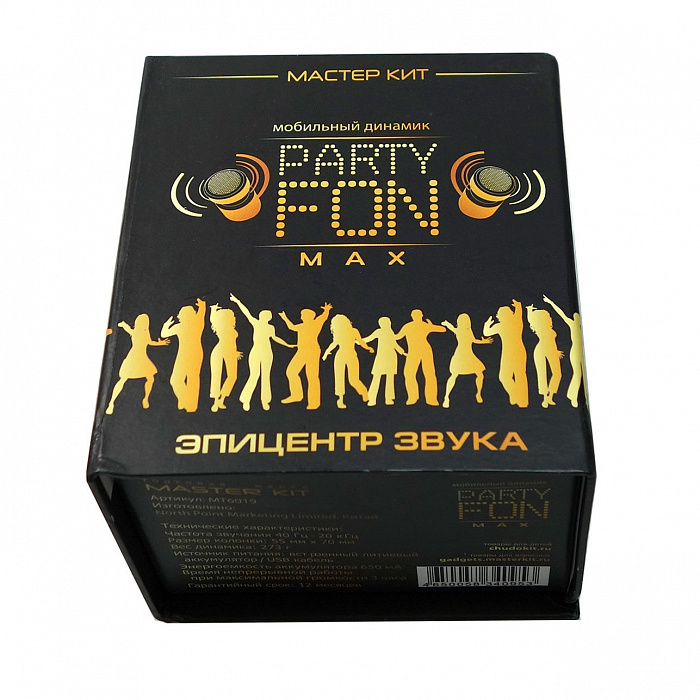 Вибродинамик Даджет PartyFon MAX MT6019 (Black) купить в интернет-магазине icover