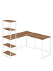 Стол письменный угловой лофт RIDBERG ФЛОРИДА (Oak/White) купить в интернет-магазине icover