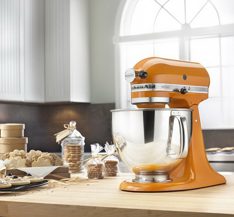 Планетарный миксер KitchenAid Artisan 5KSM150PSETG (Tangerine) купить в интернет-магазине icover