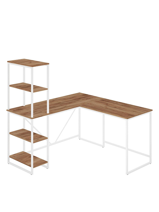 Стол письменный угловой лофт RIDBERG ФЛОРИДА (Oak/White) купить в интернет-магазине icover