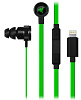 Наушники Razer Hammerhead Lightning (RZ04-02090100-R3G1) для iOS (Black/Green) купить в интернет-магазине icover