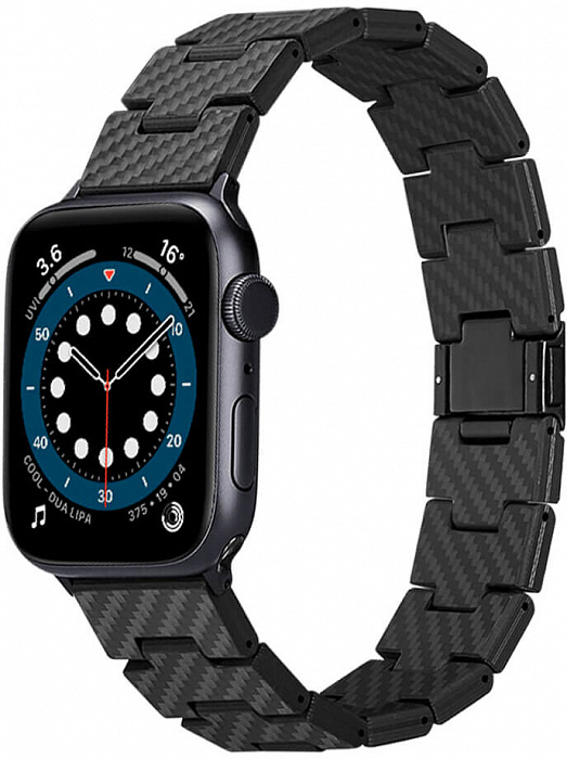 Ремешок Pitaka Carbon Fiber Retro для Apple Watch Series SE/7-1 42/44/45 mm (AWB1004) купить в интернет-магазине icover