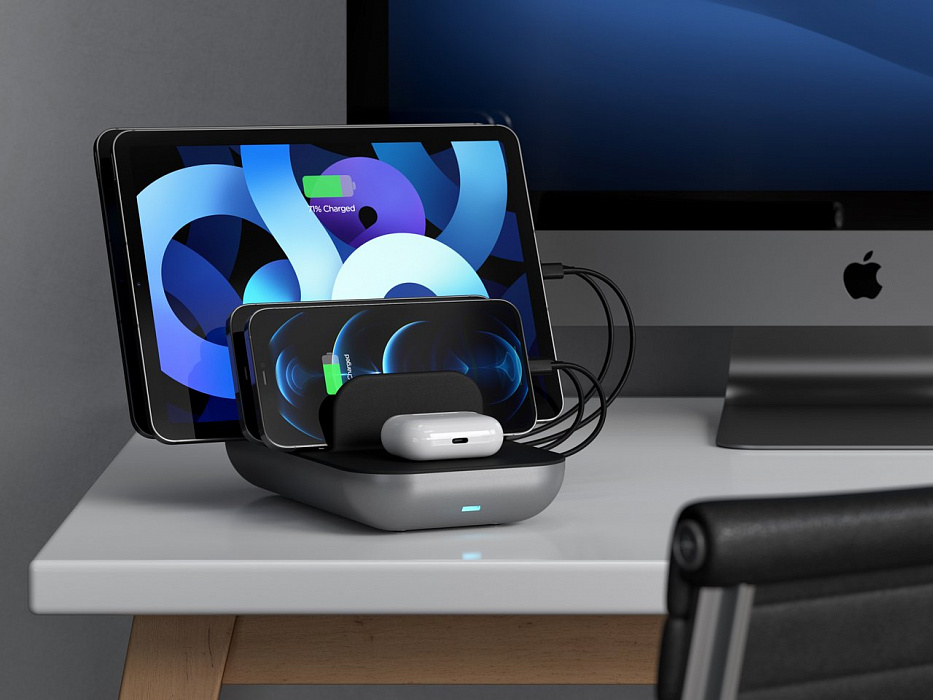 Зарядная станция Satechi Dock5 ST-WCS5PM-EU (Space Grey) купить в интернет-магазине icover