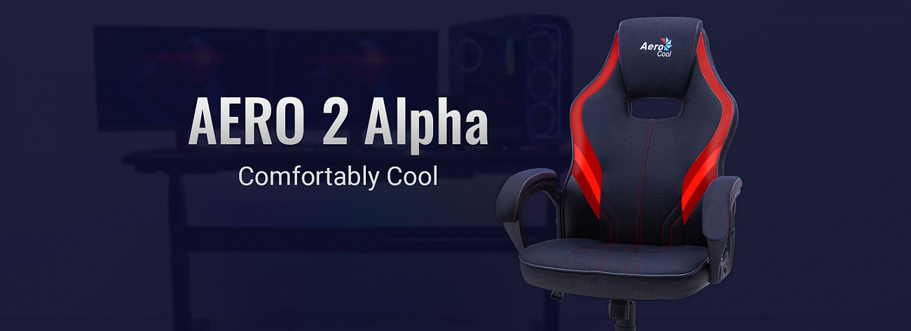 Игровое кресло Aerocool Aero 2 Alpha (Black/Red) купить в интернет-магазине icover