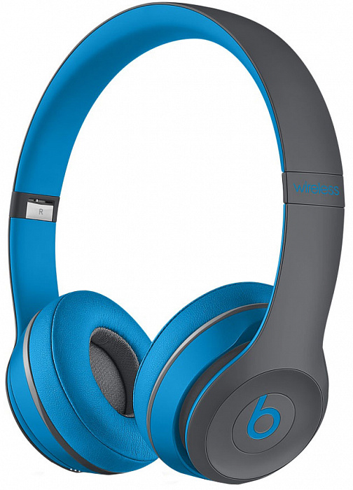 Beats by Dr. Dre Solo 2 Wireless (Active Collection) - беспроводные накладные наушники (Flash Blue) купить в интернет-магазине icover