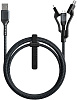 Кабель для iPod, iPhone, iPad Nomad Universal Kevlar USB-A to Lightning/USB-C/microUSB 1.5m (NM01012B00) купить в интернет-магазине icover