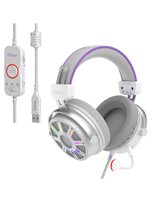 Игровые наушники Fifine H19 Gaming Headsets (White) купить в интернет-магазине icover