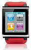 iWatchz Q Series - ремешок на запястье, превращающий iPod nano 6G в часы (Red) купить в интернет-магазине icover