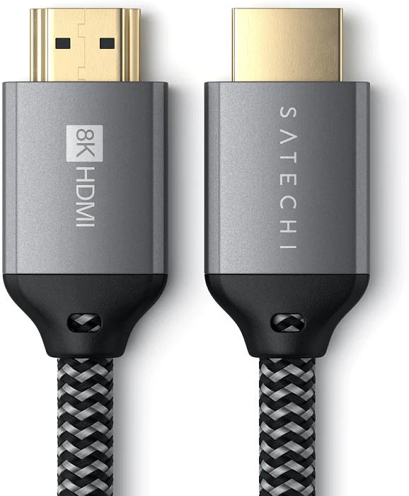 Кабель Satechi (ST-8KHC2MM) 8K ULTRA HD HDMI 2.1 2 м (Space Grey) купить в интернет-магазине icover