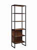 Стеллаж лофт RIDBERG DENVER модуль 3 (Dark Oak/Black) купить в интернет-магазине icover