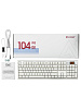 Клавиатура полноразмерная механическая Cidoo QK104PRO Silent Blue Switch (White) купить в интернет-магазине icover