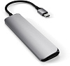 USB-концентратор Satechi Slim Multi-Port V2 (ST-SCMA2M) Type-C 4K (Space Gray) купить в интернет-магазине icover