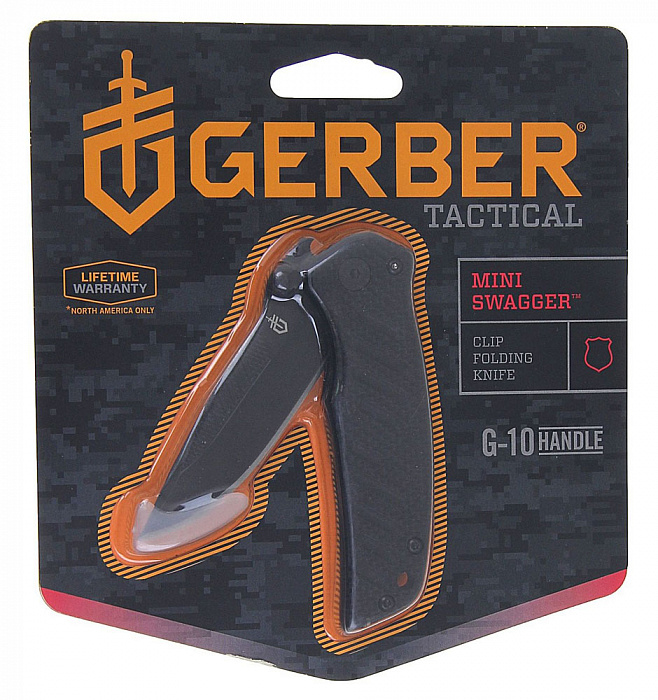 Gerber Tactical Mini Swagger (31-000593) - нож складной (Black) купить в интернет-магазине icover