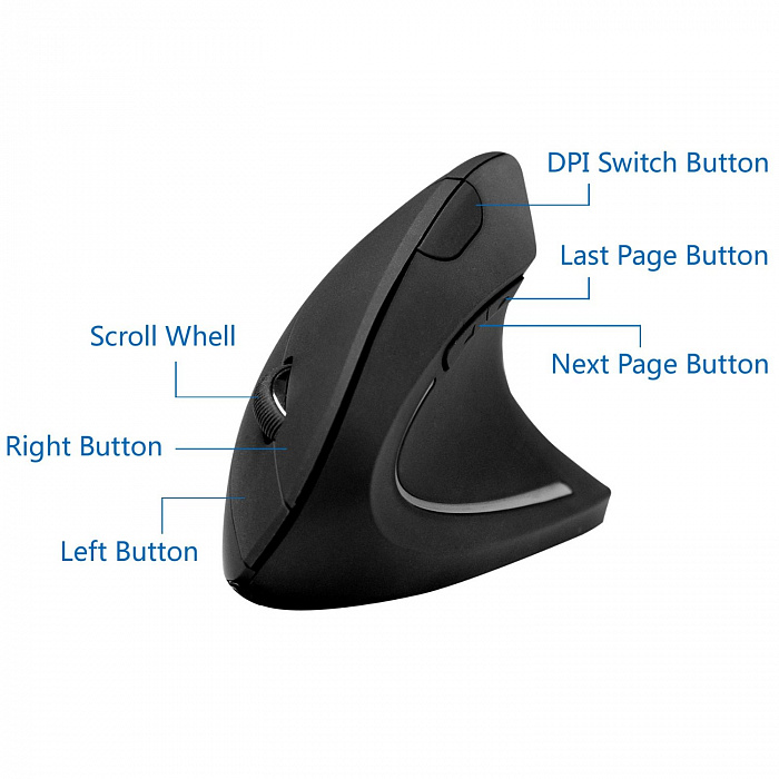 Evoluent Vertical Mouse 4 (right) - беспроводная мышь для Mac (VM4RM) купить в интернет-магазине icover
