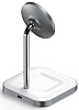 Беспроводное зарядное устройство Satechi Magnetic 2-in-1 Wireless Charging Stand ST-WMCS2M (Space Grey) купить в интернет-магазине icover