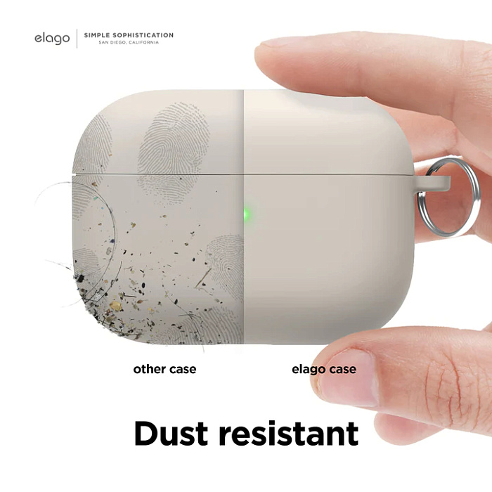 Чехол Elago Liquid Hang Case (EAPP2RH-HANG-ST) для AirPods Pro 2 (Stone) купить в интернет-магазине icover