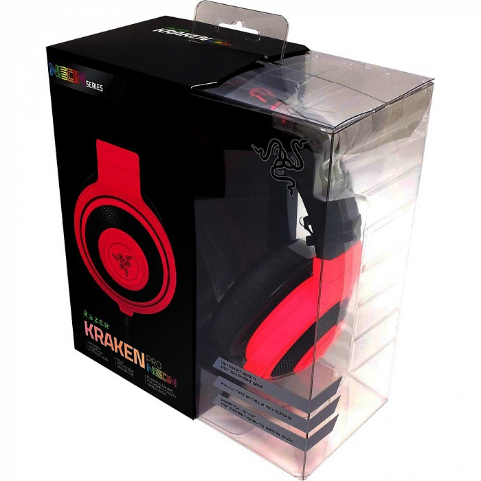 Razer Kraken Pro Neon - игровая гарнитура (Red) купить в интернет-магазине icover