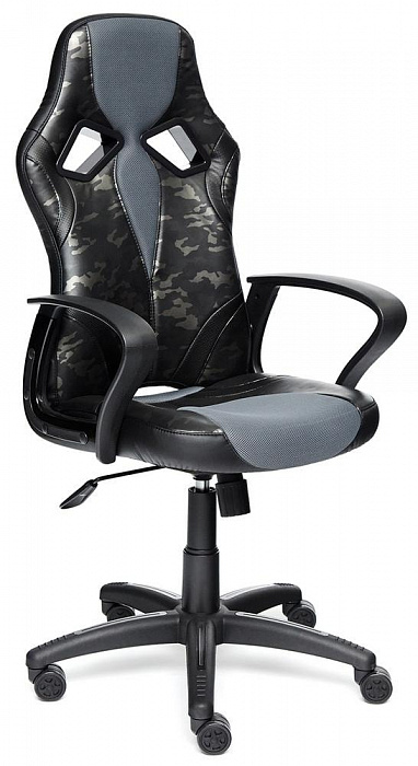 Игровое кресло Tetchair RUNNER MILITARY (Grey) купить в интернет-магазине icover
