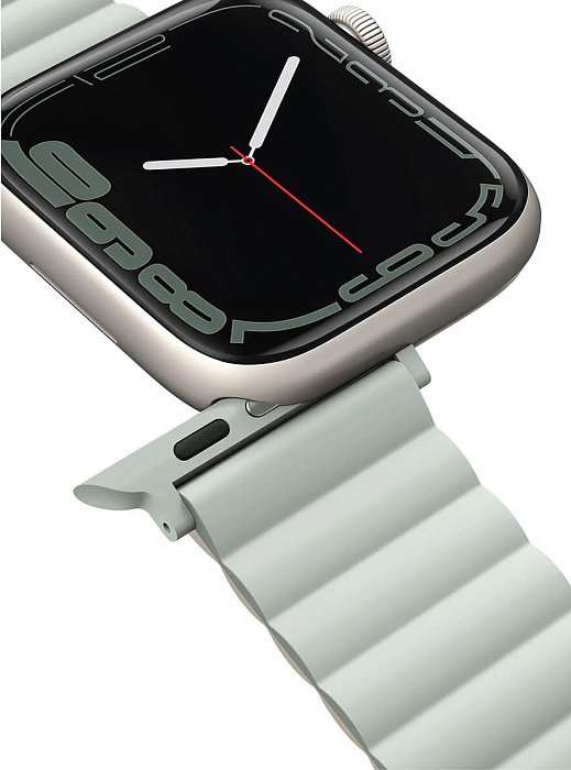 Ремешок Uniq Revix reversible Magnetic (45MM-REVSAGBEG) для Apple Watch 42/44/45 mm (Sage/Beige) купить в интернет-магазине icover