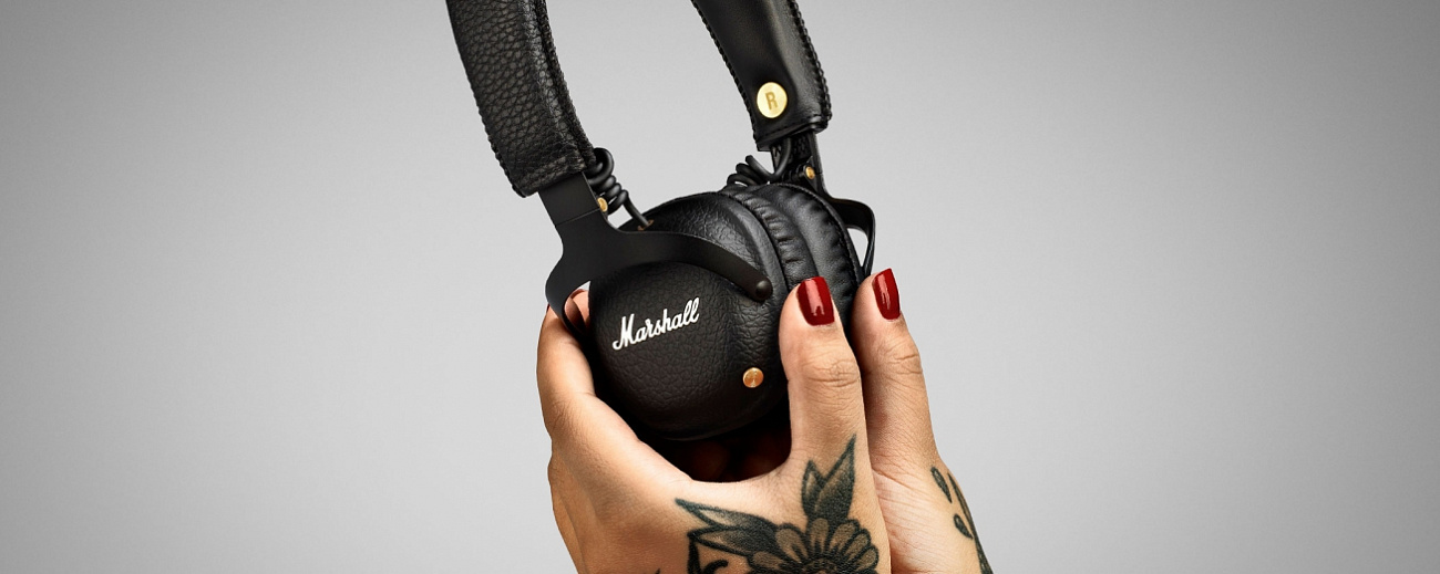 Беспроводные наушники Marshall Mid Bluetooth с микрофоном (Black) купить в интернет-магазине icover