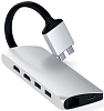 Адаптер Satechi Type-C Dual Multimedia Adapter ST-TCDMMAS (Silver) купить в интернет-магазине icover
