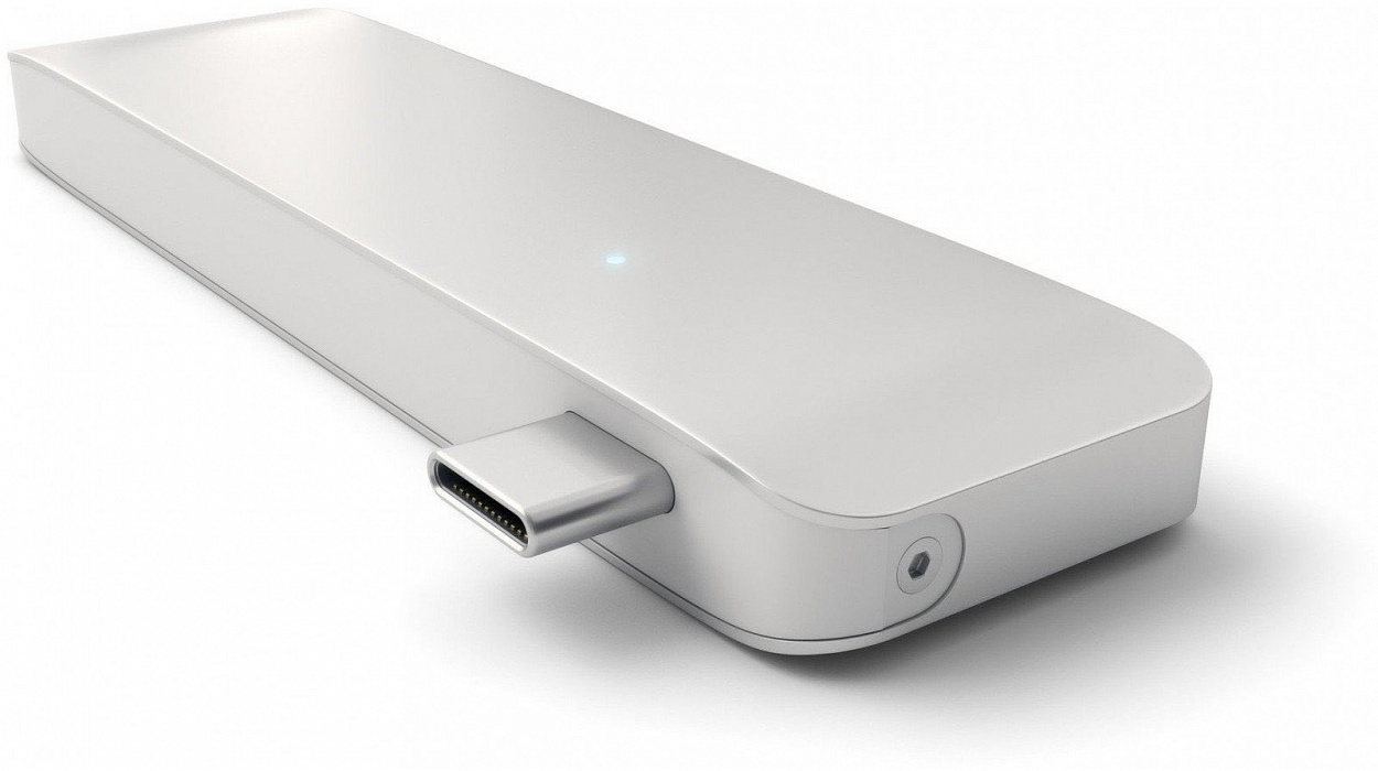 USB-концентратор Satechi Aluminum Combo (ST-TCUHS) USB Type C (Silver) купить в интернет-магазине icover