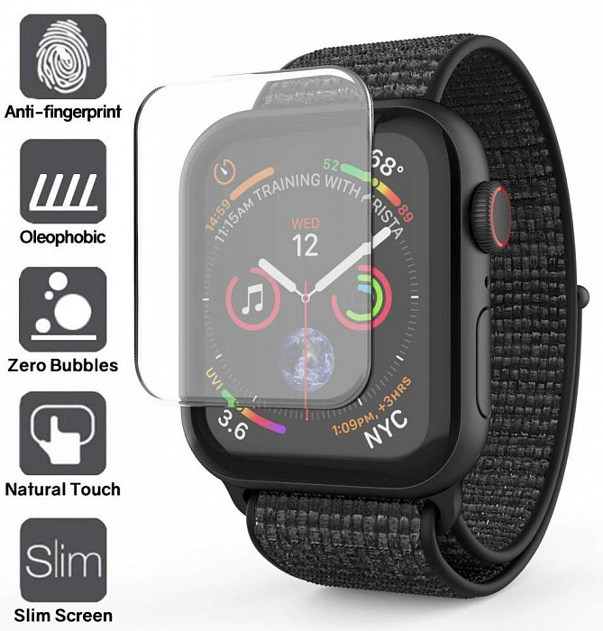 Защитное стекло Whitestone Dome Glass для Apple Watch Series SE/6/4/5 44mm (Clear) купить в интернет-магазине icover