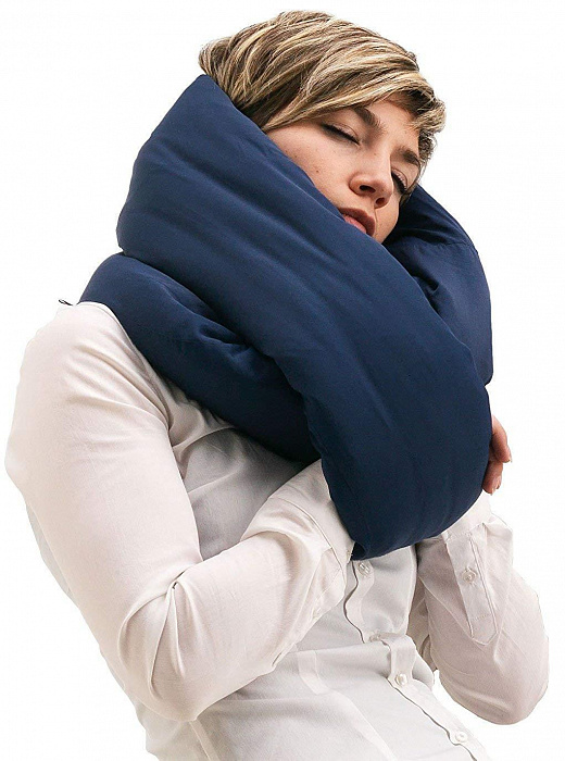 Подушка Huzi Infinity Pillow (Navy) купить в интернет-магазине icover