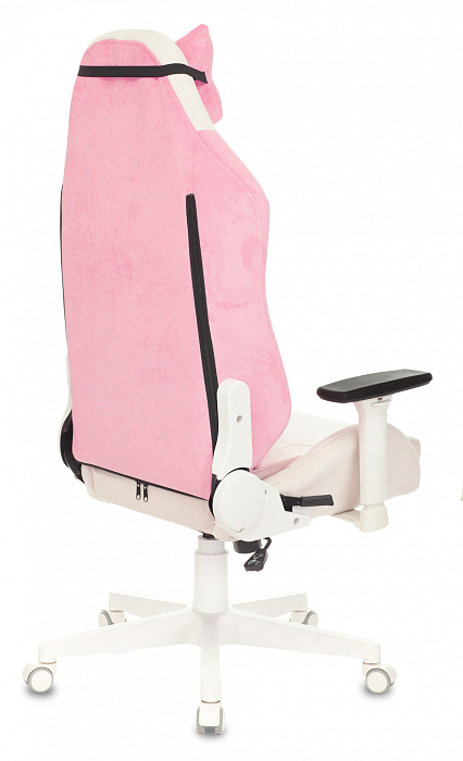 Игровое кресло Бюрократ Zombie EPIC PRO Fabric (White/Pink) купить в интернет-магазине icover