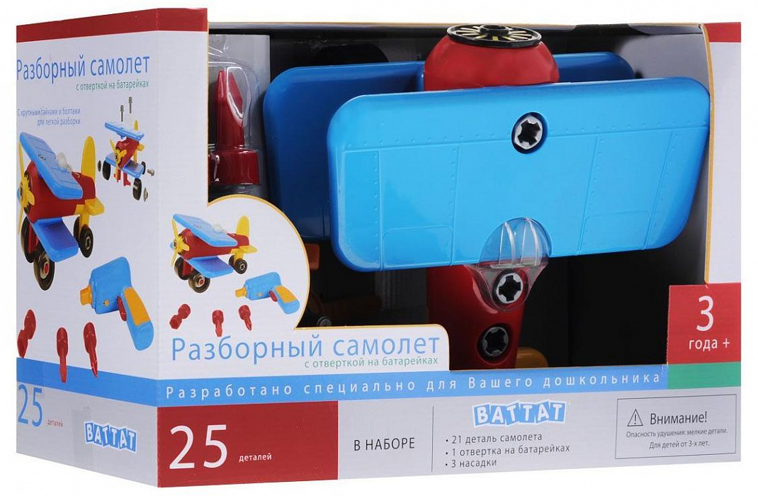 Игрушка-конструктор Battat Разборный самолет (68706) купить в интернет-магазине icover