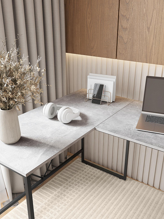 Стол письменный лофт RIDBERG NEVADA (Rock/Black) купить в интернет-магазине icover