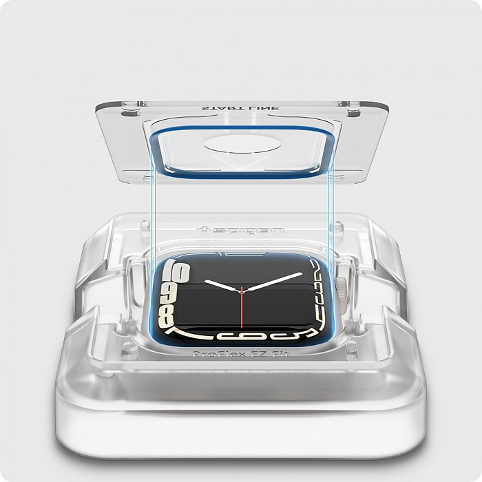 Защитное стекло Spigen ProFlex EZ Fit (AFL04052) для Apple Watch series 7 41mm (Black) купить в интернет-магазине icover