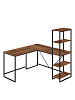 Стол письменный угловой лофт RIDBERG ФЛОРИДА (Dark Oak/Black) купить в интернет-магазине icover