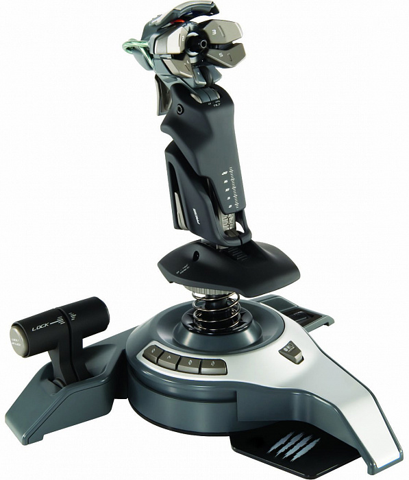 Mad Catz Cyborg F.L.Y.5 Flight Stick (MCB4330200B2/04/1) - проводной джойстик для ПК (Black) купить в интернет-магазине icover