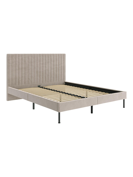 Кровать двуспальная RIDBERG LUGANO 160x200 Велюр NEO 03 (Biege) купить в интернет-магазине icover