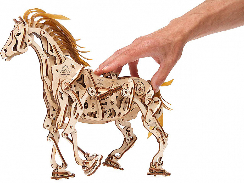 3D-пазл UGears Конь-Механоид (70054) купить в интернет-магазине icover
