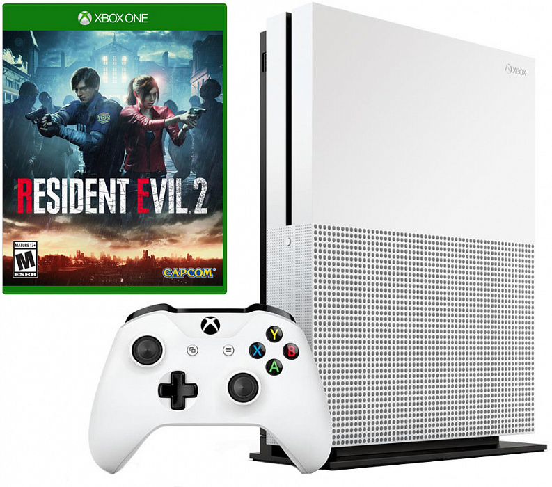 Игровая консоль Xbox One S 1Tb (234-00948-RE2) Resident Evil 2 (White) купить в интернет-магазине icover
