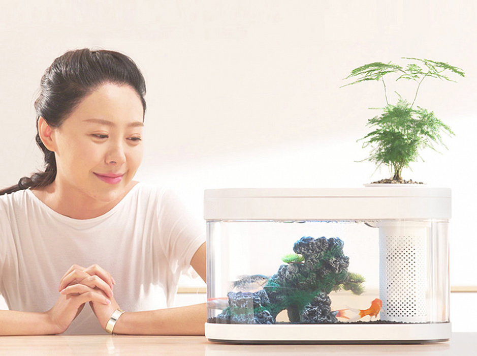 Аквариум Xiaomi Eco Fish Tank с функцией выращивания растений (White) купить в интернет-магазине icover