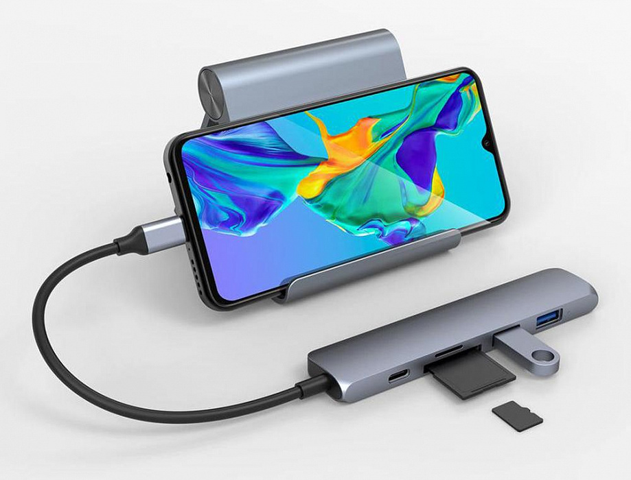 USB-хаб HyperDrive BAR 6-in-1 USB-C для iPad Pro, MacBook Pro / Air (Space Gray) купить в интернет-магазине icover