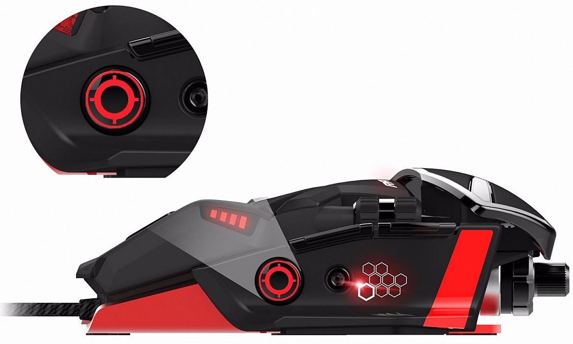 Mad Catz R.A.T. 6 (PCAmc68) - игровая мышь (Black/Red) купить в интернет-магазине icover