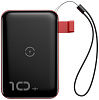 Внешний аккумулятор Baseus Mini S Bracket 10W Wireless Charger 10000mAh (Black/Red) купить в интернет-магазине icover