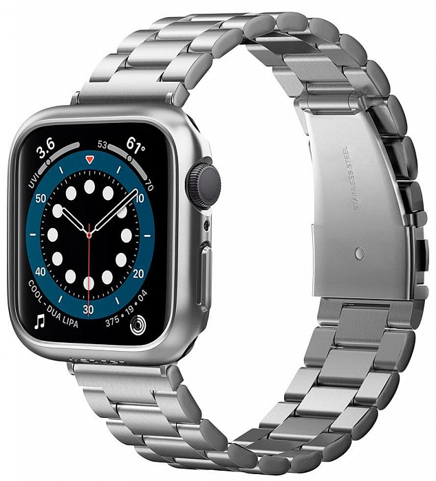 Чехол Spigen Thin Fit (ACS02957) для Apple Watch Series SE/4/5/6 44 mm (Graphite) купить в интернет-магазине icover