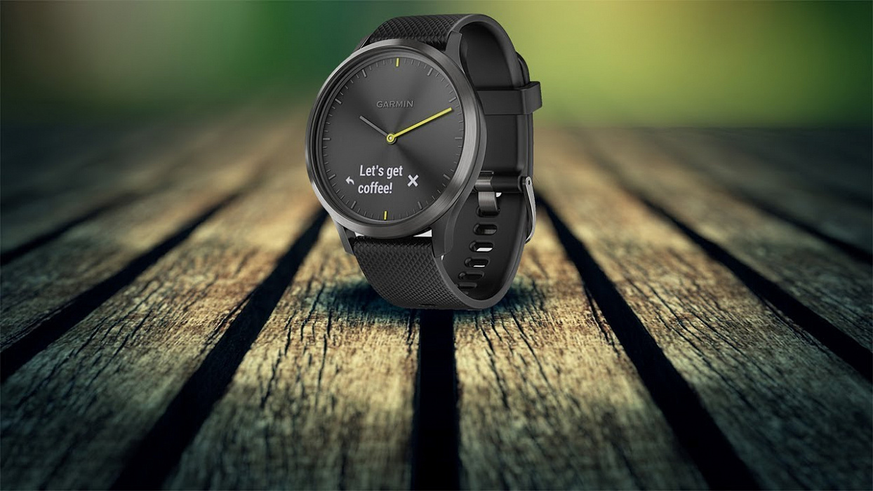 Умные часы Garmin Vivomove HR Sport 127-204 mm 010-01850-03 (Black/Sandstone) купить в интернет-магазине icover