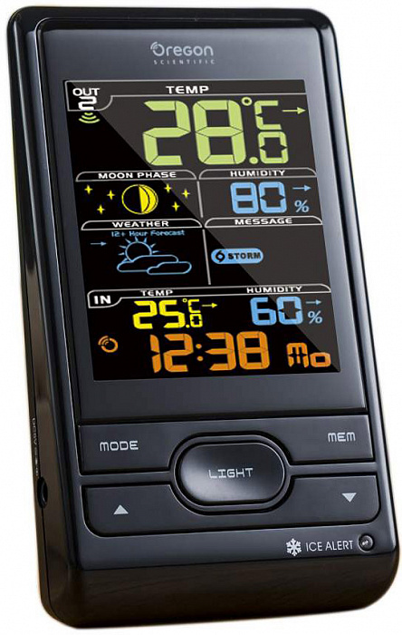 Метеостанция Oregon Scientific BAR206S (Black) купить в интернет-магазине icover