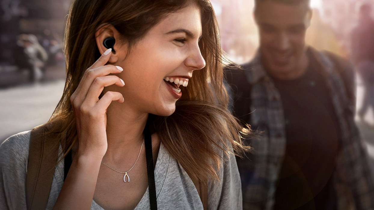 Bluetooth-наушники с микрофоном Samsung Galaxy Buds SM-R170 (Black) купить в интернет-магазине icover