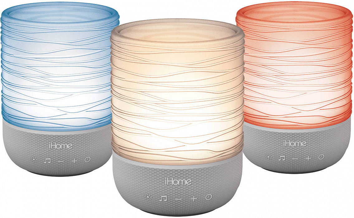 Лампа iHome Zenergy Meditative Light & Sound Therapy Candle iZM100GFTB (Silver) купить в интернет-магазине icover